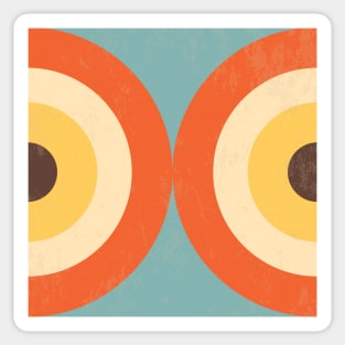 Mid Century Modern 70s Style Retro Sticker